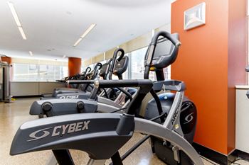 cybex exercise equipment at 27 on 27th, Long Island City, NY, 11101